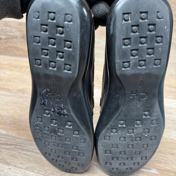 Cole Haan Black/Brown Leather Moc Loafers Men's Size 9 - Picture 4 of 6